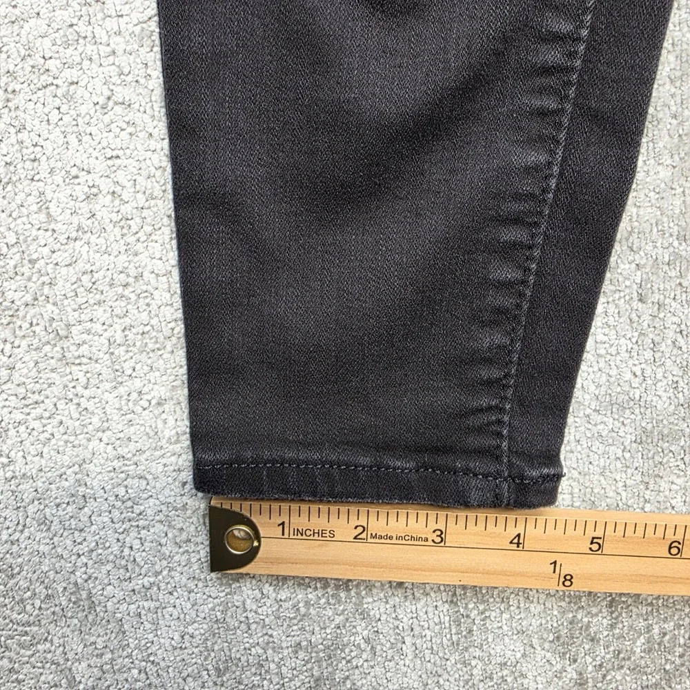 Levi Strauss Mile High Super Skinny Black Distressed Jeans‎ Women Size 30